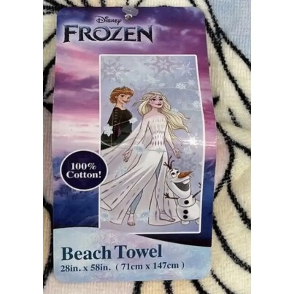 Disney Frozen Beach Towel 28in x 58in 100% Cotton Disney Franchise